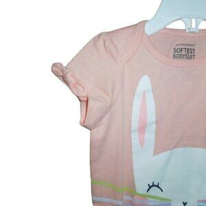 Jumping Beans Infant Toddler Short Sleeve Bunny Bodysuit Size 18M